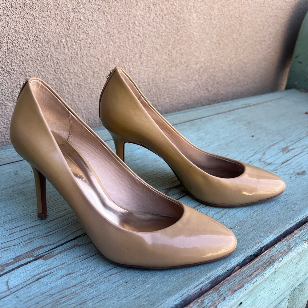Coach Nala Nude Patent Leather Pump
